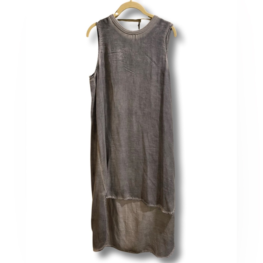 Bella Dahl Midi Grey Dress, Medium